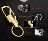 Mousqueton en alliage de zinc de luxe promotionnel de concepteur Oneway 2D/3D pour hommes Clip de voiture porte-clés en métal porte-clés porte-clés avec logo personnalisé