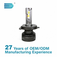 Ampoule de phare LED super lumineuse DG004 H4 60W 6000K, directement de l'usine, avec puce CSP 3570, pour voiture