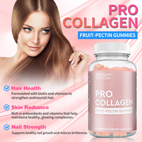 OEM Beauté Biotine Vitamine C Gommes Fruit-Pécan 60 Pièces Pro Collagène Compléments Cheveux Peau Ongles Bonbons Gommeux Forme Posologique Capillaire