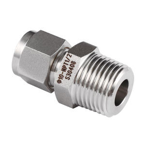 Khớp Nối Nén Npt 316 3/8 1/2 Inch Bằng Thép Không Gỉ Khớp Nối Nam <span class=keywords><strong>Swagelok</strong></span> Khớp Nối Parker - Product Image 2