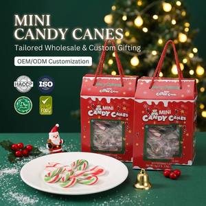 OEM Wholesale Custom Christmas Gift Box 5g <strong>Mini</strong> <strong>Candy</strong> <strong>Canes</strong> Spinning Hard <strong>Candy</strong> Bulk Holiday Gifts - Product Image 1