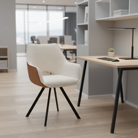 Fauteuil lounge moderne en velours microfibre de style nordique - Canapé de luxe pour salon, salle à manger, hôtel, base pivotante ultra-confortable