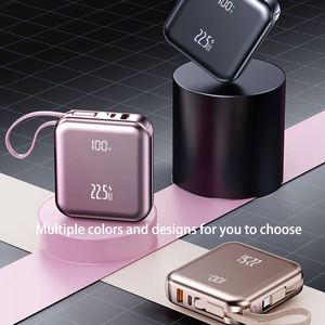 มินิพาวเวอร์แบงค์ 10000 มิลลิแอมป์ หน้าจอ LED ดีไซน์บางเฉียบ เคลือบเงา ชาร์จได้สามทาง Pd20w Pd22.5W ช่องเสียบ Type-C กำลังไฟ 20 วัตต์ ชาร์จเร็ว - Product Image 2