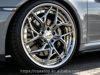 EATOP 2 Buah Velg Alloy Tempa 18 19 20 21 22 24 26 Inci Chrome Rim untuk corvette C8 Urus Ford Mustang 5x114.3 5x120 5x112