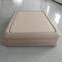 Matelas gonflable en PVC brossé entièrement automatique et écologique de haute qualité avec pompe intégrée pour la maison et le camping en plein air