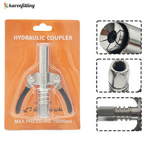 Parte mecânica graxa bocal punho duplo óleo arma acoplador conector hidráulico-alto desempenho graxa armas - Product Image 2