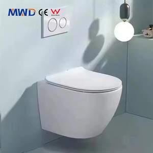 MWD Vente en gros d'usine Articles sanitaires Plusieurs couleurs Céramique One Piece <span class=keywords><strong>Wc</strong></span> Toilette suspendue au mur pour salle de bain Hôtel Villa - Product Image 1