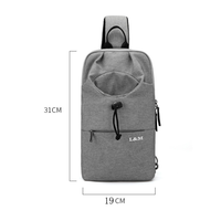 Nouveaux produits tendance 2026 : Sac de poitrine minimaliste durable avec logo personnalisé et pochette à bouteille à cordon de serrage