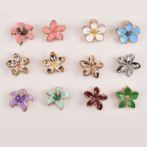 Ensemble de pinces à cheveux en métal pour filles, mini, de différentes formes et tailles, motif fleur - Product Image 1