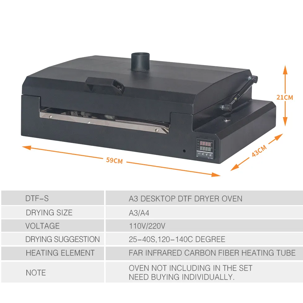 Công Nghệ Mới Nhất Auplex A4 Mực Trắng DTF Máy In Và Lò Nướng Tất Cả Trong Một Cho Áo Thun