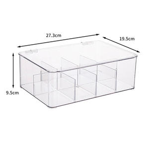 Boîte de rangement en gros pour sachets de café et de thé, à compartiments amovibles pour bureau, pour la classification des objets divers - Product Image 6