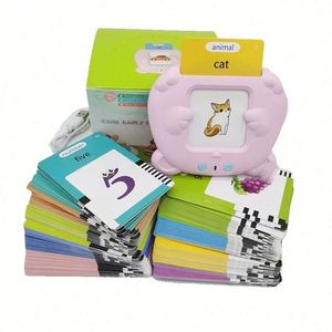 Máquina de Aprendizaje JY para Niños, Tarjetas de Memoria Interactivas con Audio, Libro Electrónico de Idiomas, Plástico Ecológico, Juguetes para Aprender Palabras en Inglés, Coloridos - Product Image 5