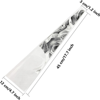 Moins cher BOPP CPP clair trapézoïdal transparent en plastique vierge bouquet de fleurs manchon d'emballage pour l'emballage