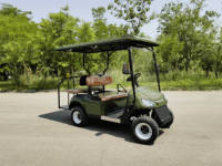 Voiturette de golf électrique 4 places avec batterie au lithium, moteur 4KW, garde au sol de 150-200 mm, voiturette de golf de luxe