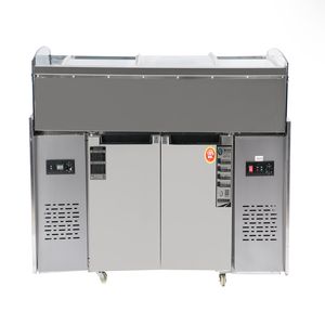 Ventes directes d'usine: stations commerciales de garniture de <span class=keywords><strong>pizza</strong></span> et tables de travail d'affichage de fruits de dessert - Product Image 3