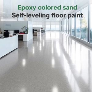 Revêtement liquide auto-nivelant époxy DEQI ODM/OEM avec sable coloré pour sols de sous-sol, garage et chambre - Product Image 3