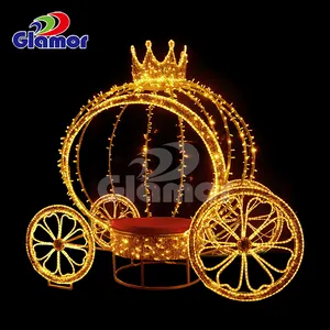 2023 Navidad iluminado delfín ángeles Oso Polar delfín decoración al aire libre tamaño real carro de caballos luz LED decoración de Navidad