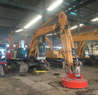 DC 24V 12V Chatarra Electroimanes Excavadora Imán de elevación circular para ventas