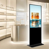Pantalla LCD Táctil Digital Personalizable para Interiores con Soporte de Pie para Publicidad y Carteles Digitales en Tiendas Minoristas