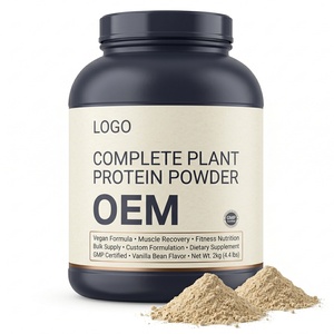 Proteína Vegetal Completa <span class=keywords><strong>en</strong></span> <span class=keywords><strong>Polvo</strong></span> para Adultos, Marca Privada, Vegana, Entrega Rápida, Aumenta la Energía Post-Entrenamiento, MOQ Flexible, Venta al Por Mayor - Product Image 1