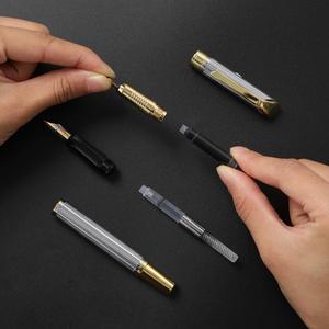 Business Writing <b>Pen</b> Student Practice Metal Fountain <b>Pen</b> Wholesale Customized logo Signature Retro 0.5mm <b>Pen</b> - Product Image 4