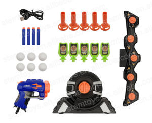 2合1高速电动悬停浮球/飞镖靶软子弹枪ABS塑料儿童/成人敏捷射击游戏玩具 - Product Image 5