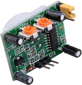 HC-SR501 PIR 人体赤外線センサーモジュール 焦電モーション検出器 プローブホルダー付き DIY オートメーションプロジェクト用 - Product Image 3