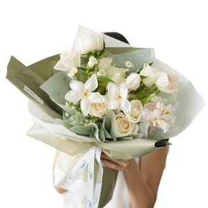 <span class=keywords><strong>Papel</strong></span> de Envolver Flores al por Mayor, Color Sólido, Monocromático, para Ramos de Rosas Elegantes, Arte Floral - Product Image 5
