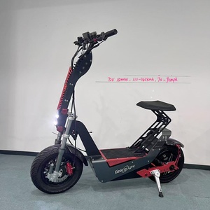 Geofought Scooter <b>72V</b> 30-60AH Lithium <b>Battery</b> 16 Inch Fat Tire Foldable Adult with Hydraulic 3 Gears - Product Image 3