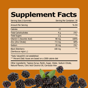 Gomitas de Saúco con Zinc y Vitamina C, Favorecen la Salud Antioxidante, Mejoran el Sistema Inmunológico, Aptas para Toda la Familia - Product Image 5