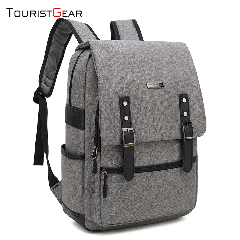 mochila vegan leather bags men women bagpack good brands travel Laptop Backpack with usb port