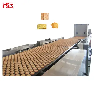 HG-SWB620 Full Automatic Soft Hard Biscuit production Line Maker / Biscuit Making Machine / Biscuit Baking Equipment