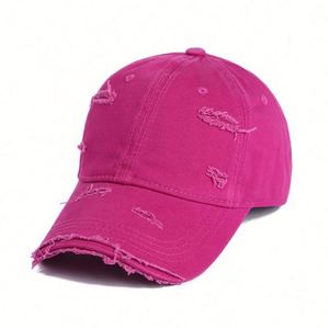 Wholesale Unisex Adjustable <b>Women</b> Men Vintage Distressed Dad Hat Washed Cotton Custom Logo Baseball <b>Cap</b> - Product Image 5