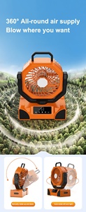Ventilateur personnel rechargeable à piles avec lanterne LED, portable avec crochet de suspension pour le <span class=keywords><strong>camping</strong></span>, les voyages, les tentes et le bureau - Product Image 4