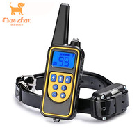 Heiß begehrtes, wiederaufladbares, wasserdichtes Anti-Bell-Halsband mit Vibrations-, Ton- und Elektroschockfunktion für intelligentes Hundetraining