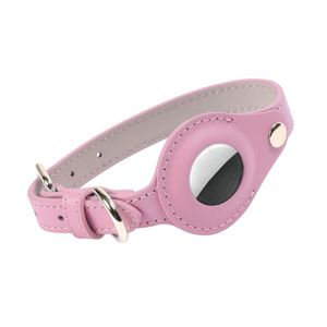 Custom Luxury Genuine Leather <strong>Cat</strong> <strong>Collar</strong> with Rivet Decoration Soft &amp; Durable AirTag Holder - Product Image 6