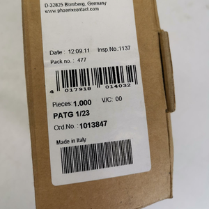 Porta Marcadores de Cables de Contacto Patg 1/23 1013847 +/-1000 Piezas Nuevo y Original en Existencia, Paquete de Automatización Industrial Dedicado, Nuevo - Product Image 1
