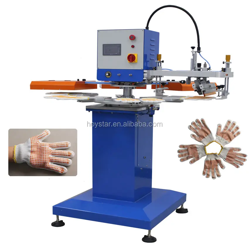 Auto Silkscreen Glove Silicone Printing Machine