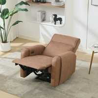 Ensemble de canapés électriques modernes 3+2+1 places en tissu chenille avec massage et télécommande extensible pour salon OEM
