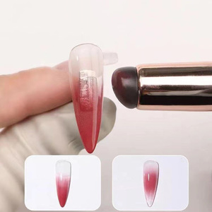 Mini pinceau à lèvres en silicone, pinceau de maquillage, pinceau de stamping pour nail art, application de couleur - Product Image 5