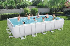Bestway 56471 điện thép trên mặt đất hồ bơi đặt ngoài trời khung hồ bơi 6.71 m x 3.66 m x 1.32 m - Product Image 4