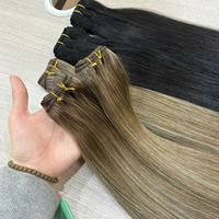 Extensions de cheveux humains lisses 100% Remy 11A, fournisseurs de livraison directe, lots vierges non traités en gros, mèches péruviennes, double trame à la machine