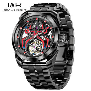 นาฬิกาข้อมือผู้ชาย Ideal Knight 6802 รุ่นหรูหรา สแตนเลสสตีล ดีไซน์สปอร์ต เรืองแสง โปร่งแสง กันน้ำ พร้อมกลไกตูร์บิญอง - Product Image 1