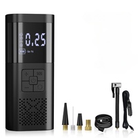 Pompe à air sans fil de haute qualité, 6000 mAh, rechargeable, pour vélo, moto, ballon, gonfleur de pneus avec lumières et pochette