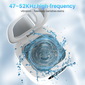 Limpiador Dental Ultrasónico Mini con Luz UV 50kHz Recargable por USB para Aparatos Ortodóncicos y Retenedores, Uso Doméstico y en el Automóvil - Product Image 2