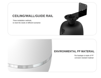 Diffuseur d'huiles essentielles professionnel électrique sans eau, écologique, 350 ml, à fixer au plafond, avec 1 an de garantie