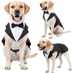 Disfraz para Perro Grande, Desmontable, <span class=keywords><strong>de</strong></span> Dos Piezas, Traje <span class=keywords><strong>de</strong></span> Boda para Perro, Ropa Negra para Perro, Vestido para Otoño, Productos para Mascotas <span class=keywords><strong>de</strong></span> Razas Grandes - Product Image 6