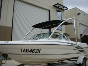 <span class=keywords><strong>Toile</strong></span> <span class=keywords><strong>de</strong></span> bâche pour <span class=keywords><strong>ponton</strong></span> <span class=keywords><strong>de</strong></span> bateau, 4 arceaux avec soufflet / fermetures éclair - Product Image 2