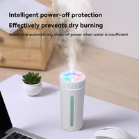 Humidificateur d'air portable USB mini 300 ml avec 7 lumières colorées pour voiture, bureau et usage domestique – Vente en gros