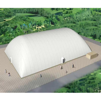 Prix de gros installation facile grand dôme gonflable d'air de structure de membrane pour des courts de tennis